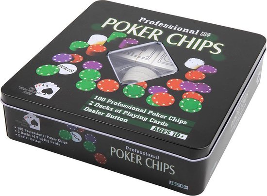 Thumbnail van een extra afbeelding van het spel Poker Set - Texas Hold Em- speelkaarten en fiches