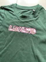 Groent shirtje "Legend" mt 8/10