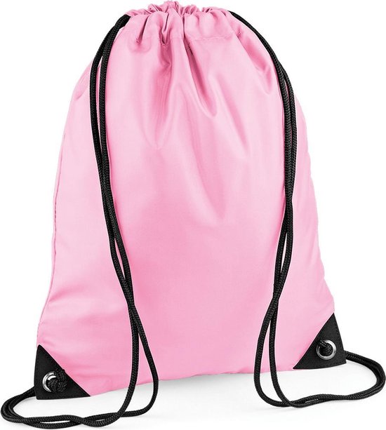 Bagbase Gymtas - Met Rijgkoord - 12 Liter -klassiek Roze