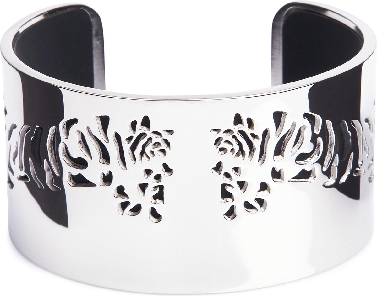 theRubz bangle in zilver met 2 extra gekleurde bandjes