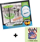 DISCEEZ - 1 INDOOR GOLF GAME + 1 GRATIS SMALL DISCEEZ - SPEL MET VLIEGENDE SCHIJVEN - PROMO PACK
