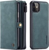 Caseme Luxe XL Portemonnee splitleder hoesje voor iPhone 11 - blauw