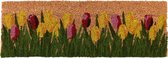 Deurmat kokos - tulpen - set van 2 stuks