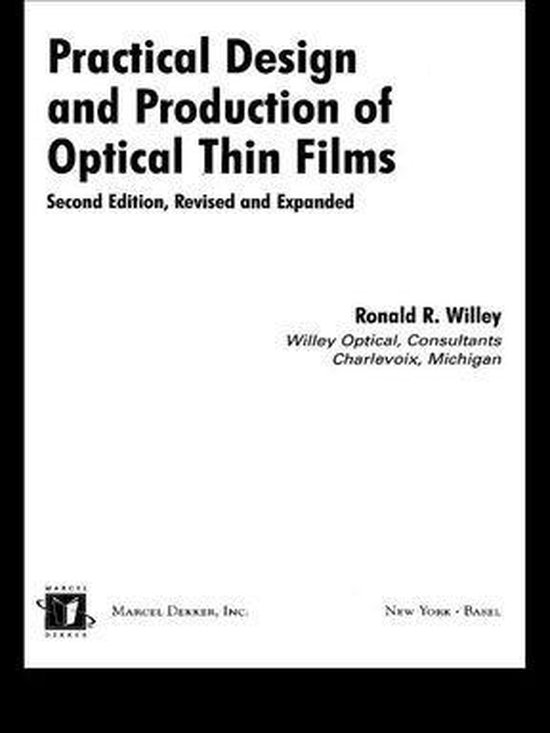 Practical Design and Production of Optical Thin Films - cover