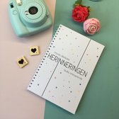 Invulboek voor herinneringen kleur | A5 | 76 pagina's | 35 herinneringen in 1 boek | BBTT design