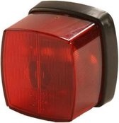 Q-Parts Markeringslamp Rood met Reflector 66mm x 62mm