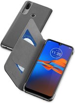 Cellularline - Motorola Moto E6 Plus, hoesje book, zwart