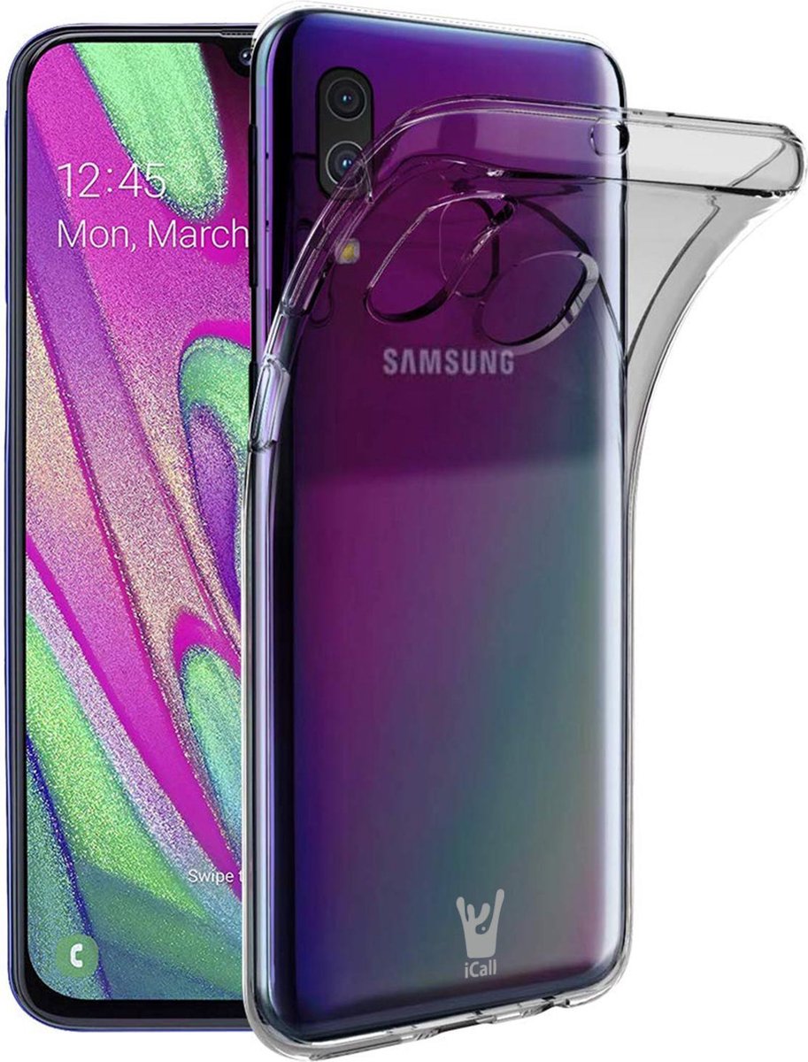 Hoesje geschikt voor Samsung Galaxy A40 Hoesje Transparant