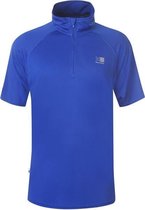 Karrimor - ¼ Zip Hardloop T-shirt met kraag - Heren - Klassiek Blauw - S