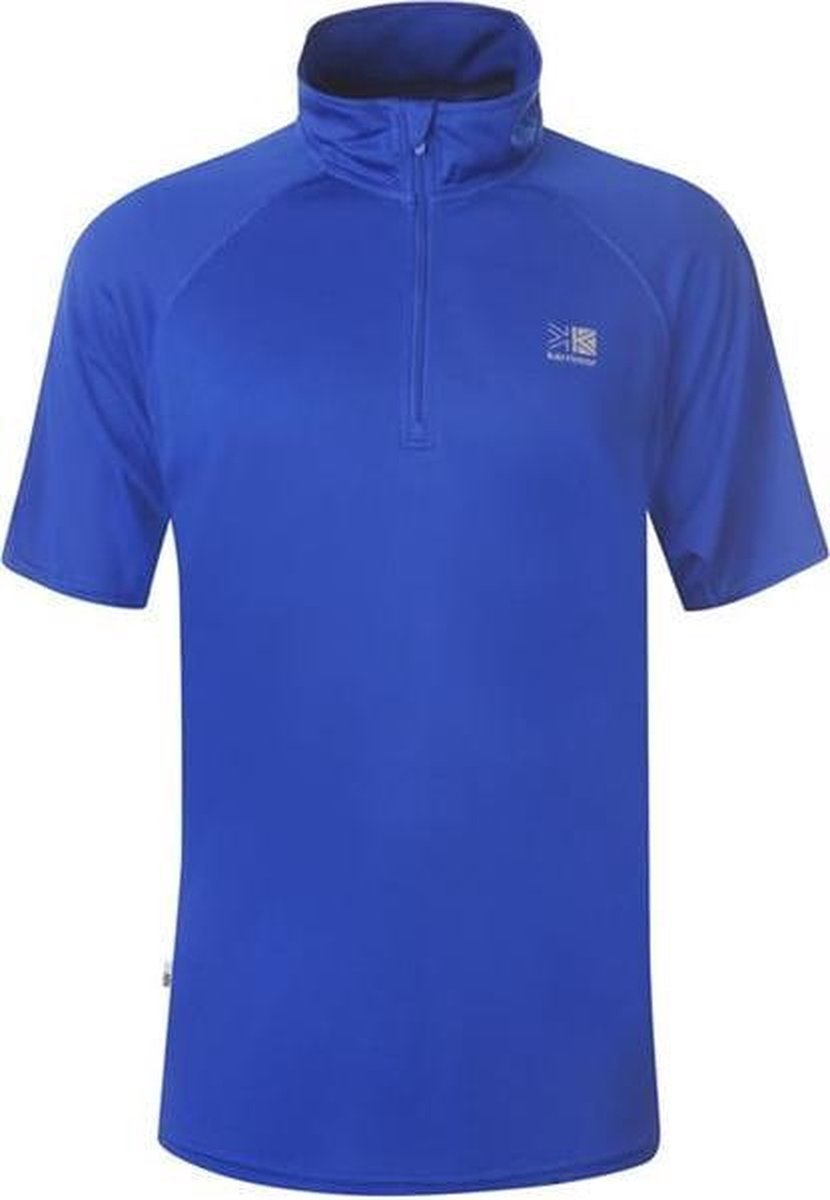 Karrimor ¼ Zip Hardloop T-shirt met kraag Heren Zwart XXL