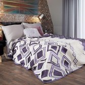 Beddensprei_sprei_kleur_Paars_170X210cm_100% POLYESTER_Dubbelzijdig