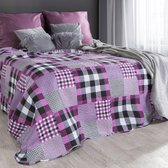 Beddensprei_sprei_kleur_Roze_220X240cm_100% POLYESTER_