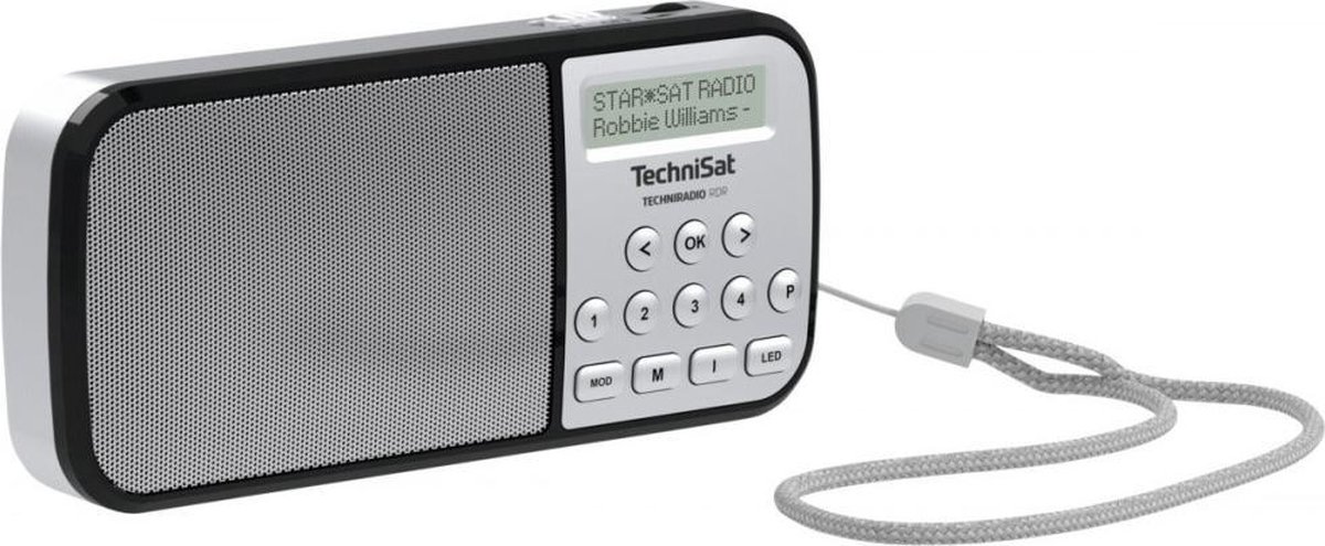TechniSat Techniradio RDR Zakradio DAB+, FM AUX, USB Zaklamp Zilver
