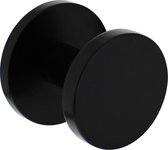 Intersteel Voordeurknop rond Ø55 mm éénzijdige montage aluminium zwart