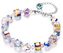 Yolora dames armband met 31 Swarovski kristallen – Echt zilveren Armband, 925 sterling - YO-158 Yolora dames armband met 31 Swarovski kristallen – Echt zilveren Armband, 925 sterling - YO-158