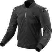 REV'IT! Traction Black Textile Motorcycle Jacket XYL