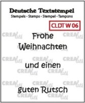 Crealies Text & So stempel Duits Weihnachten 06