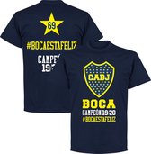 Boca Juniors Campeon Hashtag T-shirt - Navy - XL