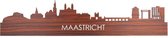 Skyline Maastricht Palissander hout  - 100 cm - Woondecoratie design - Wanddecoratie met LED verlichting