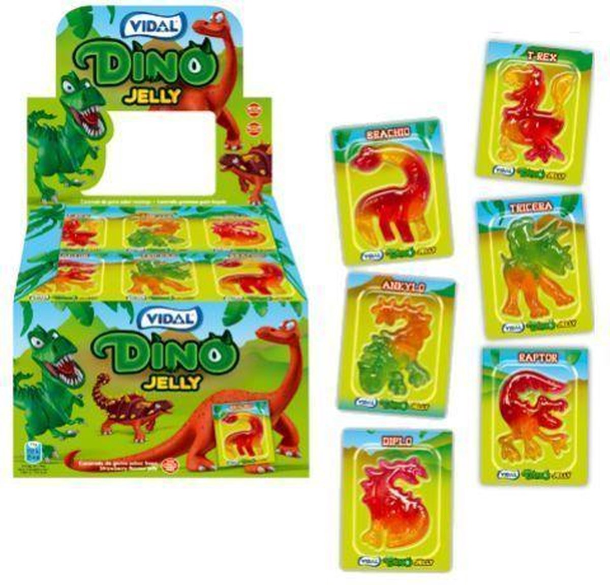 Vidal Dino's in blister - 66 stuks