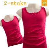 Embrator 2-stuks meisjes Hemdje met brede band fuchsia maat 86/92