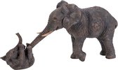 Cosy@Home Olifant met Baby | Bruin | 38x10xH18 ,5cm