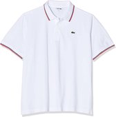 Lacoste Sportpolo - Maat XL  - Mannen - wit/ zwart/ rood