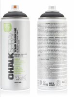 Montana spuitbare krijtverf (chalkspray) zwart (CH 9000) - 400 ml