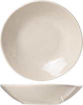 Cosy en Trendy Ice Cream Servies Grijs Diepe Borden - Aardewerk - D22.5cm (set van 6) En Yourkitchen E-kookboek - Heerlijke Smulrecepten