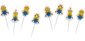 Despicable Me - Minions taart kaarsjes | set van 8 stuks