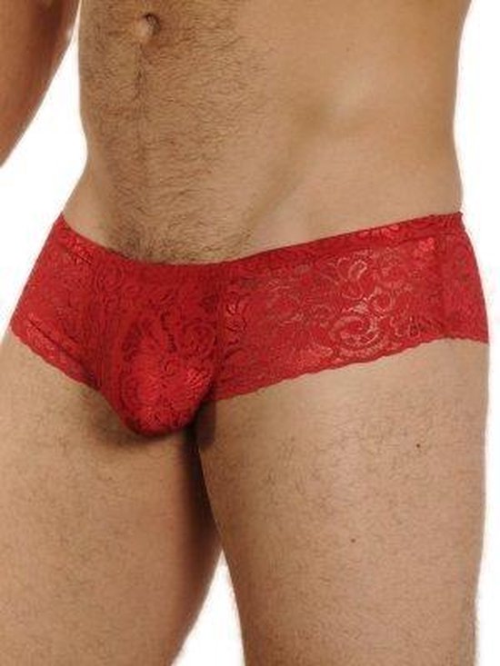 GBGB Holger Boxer Lace Underwear Red - heren boxer kant | bol.com