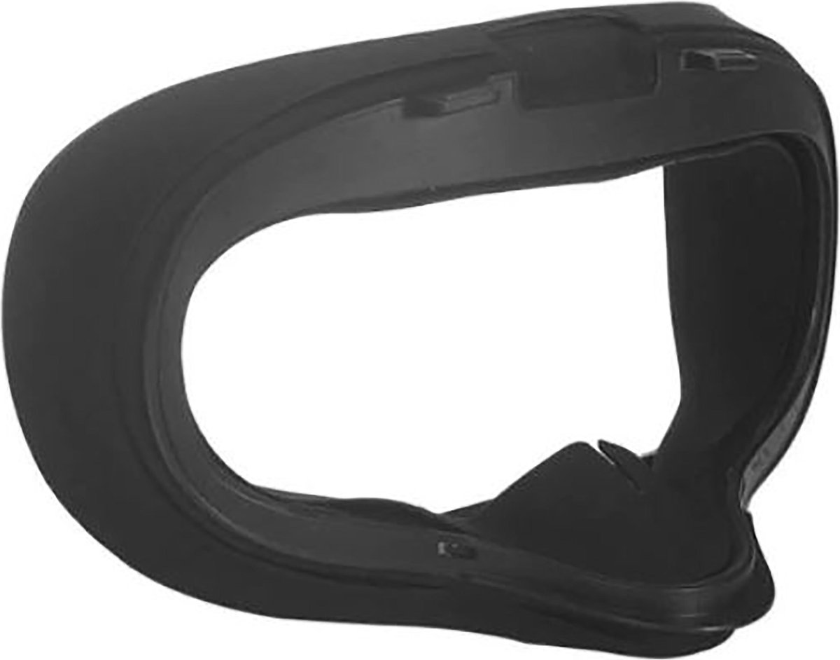 Zachte Siliconen VR Oogmasker - Cover - Case - Kussen - Skin voor Oculus Quest | Zwart | Bescherming