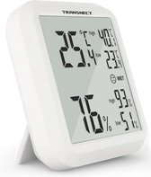 Thermometer binnen - hoge nauwkeurigheid - Vernieuwen van 10 seconden - Tijd - Gegevensgeschiedenis binnen 24 uur - Wit