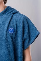 Ponchy - Surf Poncho - Azul Velho - Groot - Slim Fit - Uniseks - Handdoek Poncho - Katoen