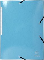 25x IDERAMA® Elastomap 3 kleppen Maxi Capacity 600gm2 A4, Lichtblauw