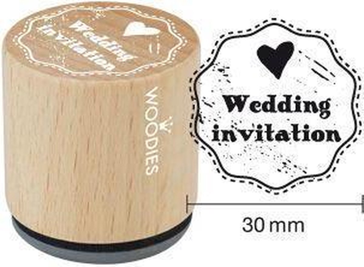 Houten Handstempel Woodies | Wedding Invitation - Stempels - Stempels volwassenen - Snelle Levering