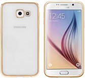 Backcover Clear Bumperlook voor Samsung A3 2016 Goud