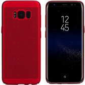 Hoes Mesh Holes voor Samsung J7 2016 Rood