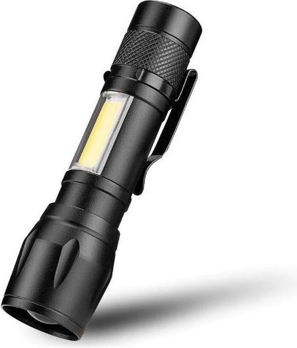LED Zaklamp COB - Waterdicht Inzoombaar