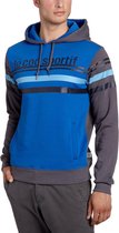 Le Coq Sportif Hooded Sweater - Blauw/Grijs maat XL