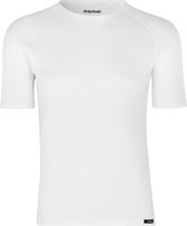 GripGrab - Ride Thermal Korte Mouw Fiets Base Layer Ondershirt Zweethemd - Wit - Unisex - Maat XL