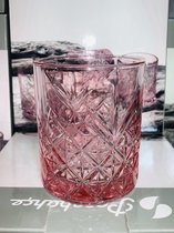 Pasabahce New Timeless - Pink Whiskyglas - Set van 4 - 345 ml