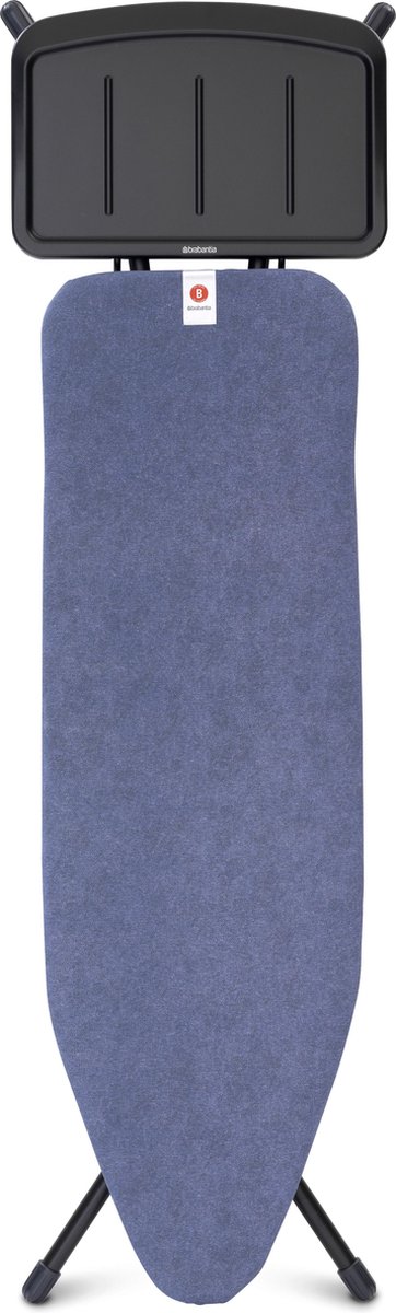 Goedkoopste Brabantia Strijkplank B - met Stoomunithouder - 124 x 38 cm - Denim Blue