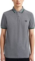 Fred Perry - Twin Tipped Shirt - Polo Heren  - M - Grijs