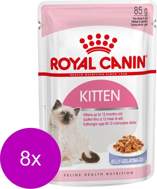Royal Canin Kitten In Jelly – Kattenvoer – 8 X 12×85 G