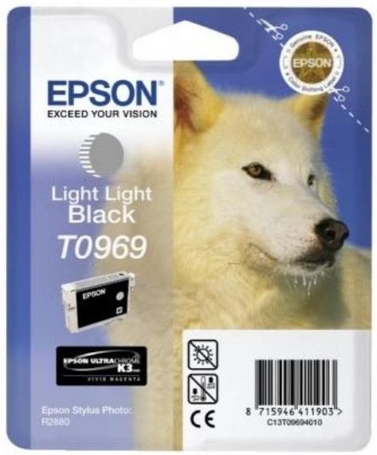 Epson T0969 - Inktcartridge / Licht Zwart | bol
