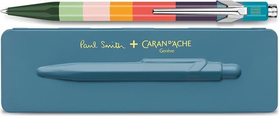 Carand'Ache stylo bille 849 vert encre bleue