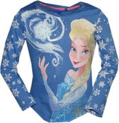 Frozen longsleeve Elsa blauw maat 110