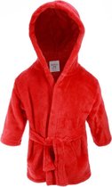 Soft Touch Badjas Met Capuchon Junior Rood Maat 92