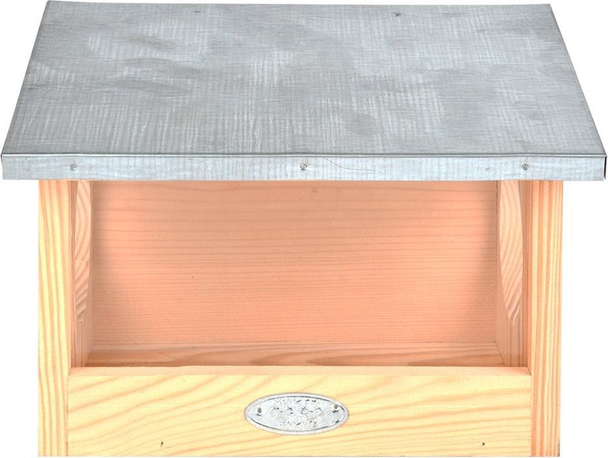 Houten eekhoorn voederhuis 19 cm - Woonhuisjes voor eekhoorns